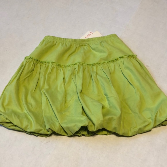 NWT Hanna Andersson Line Green Tulip Skirt - Picture 1 of 7